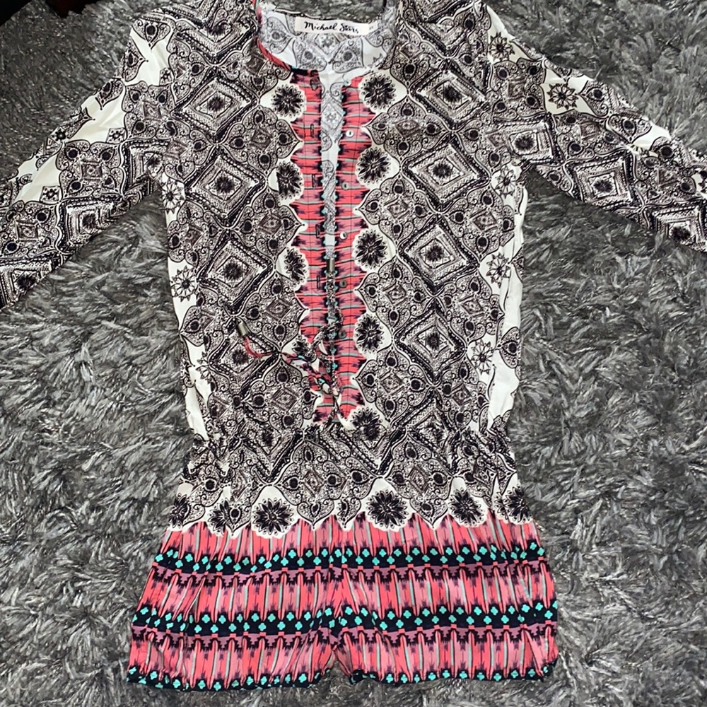 Patterned romper